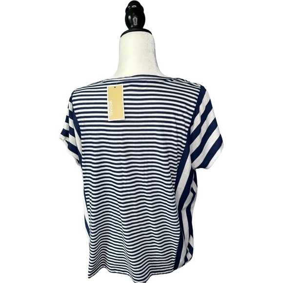 MICHAEL Michael Kohrs Blouse Blue and White Size XS - Picture 5 of 8